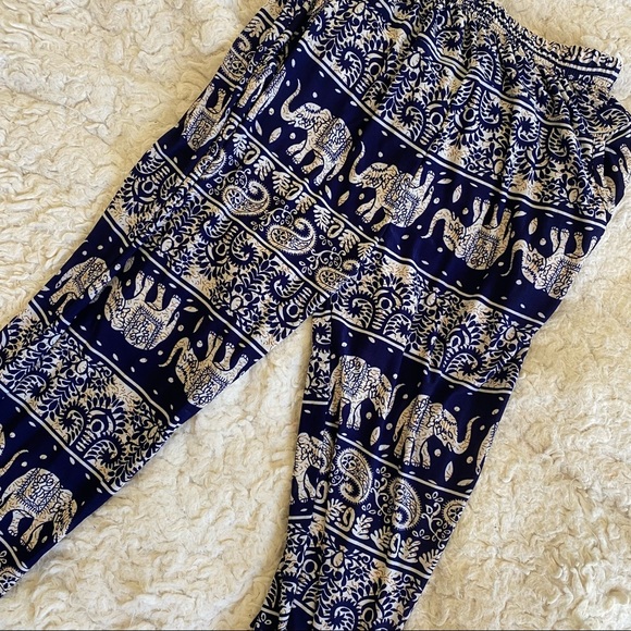 Elephant Pants Small Navy and White - Picture 6 of 8